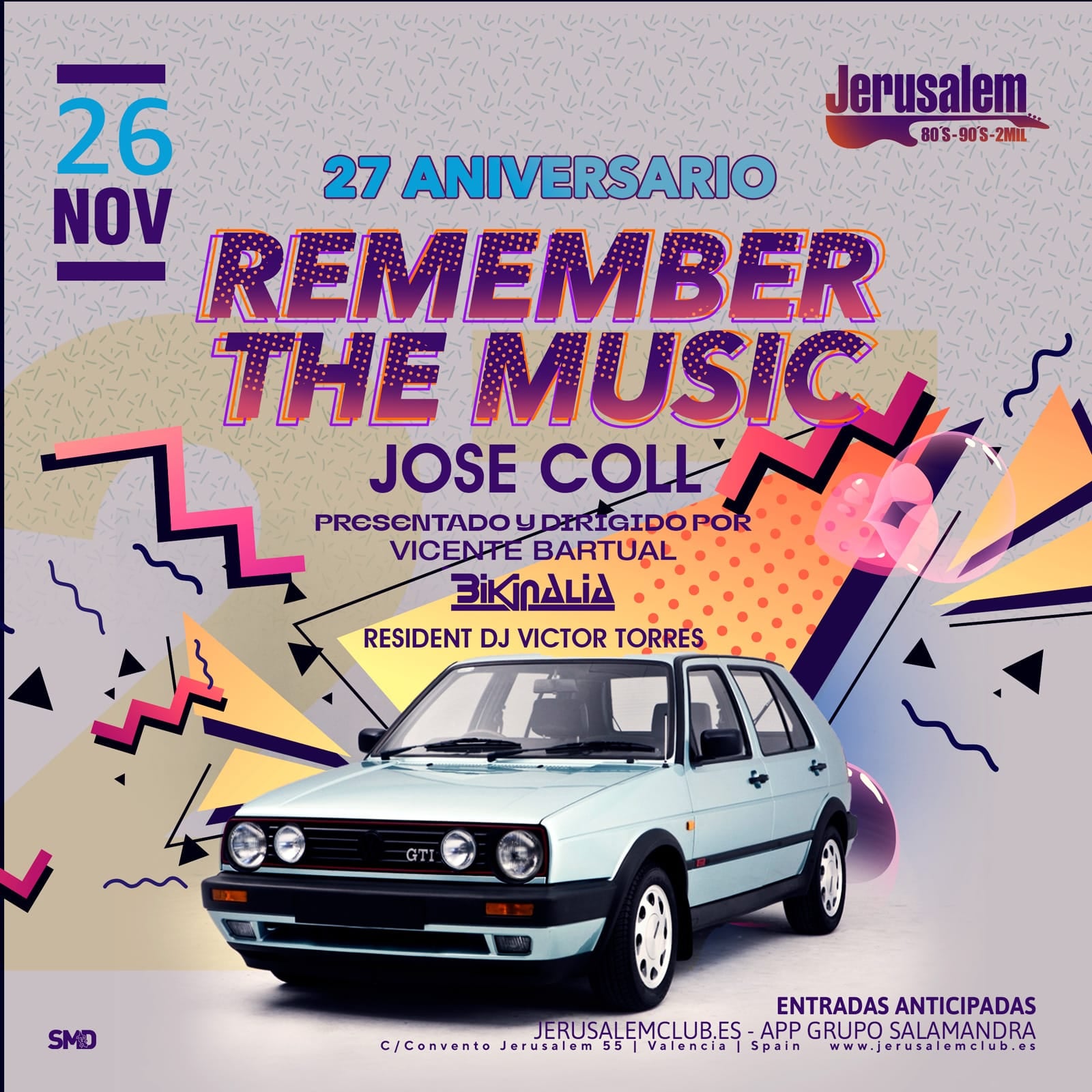 Jose Coll Dj - XXVII ANIVERSARIO REMEMBER THE MUSIC EN JERUSALEM.🥳🍾 ...
