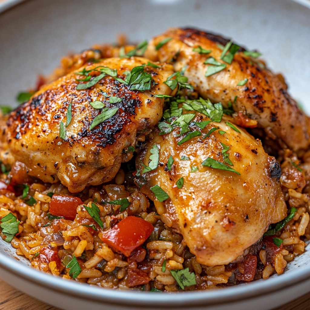 Recette - Poulet avec Riz Épicé façon Jambalaya (Une recette savoureuse ...