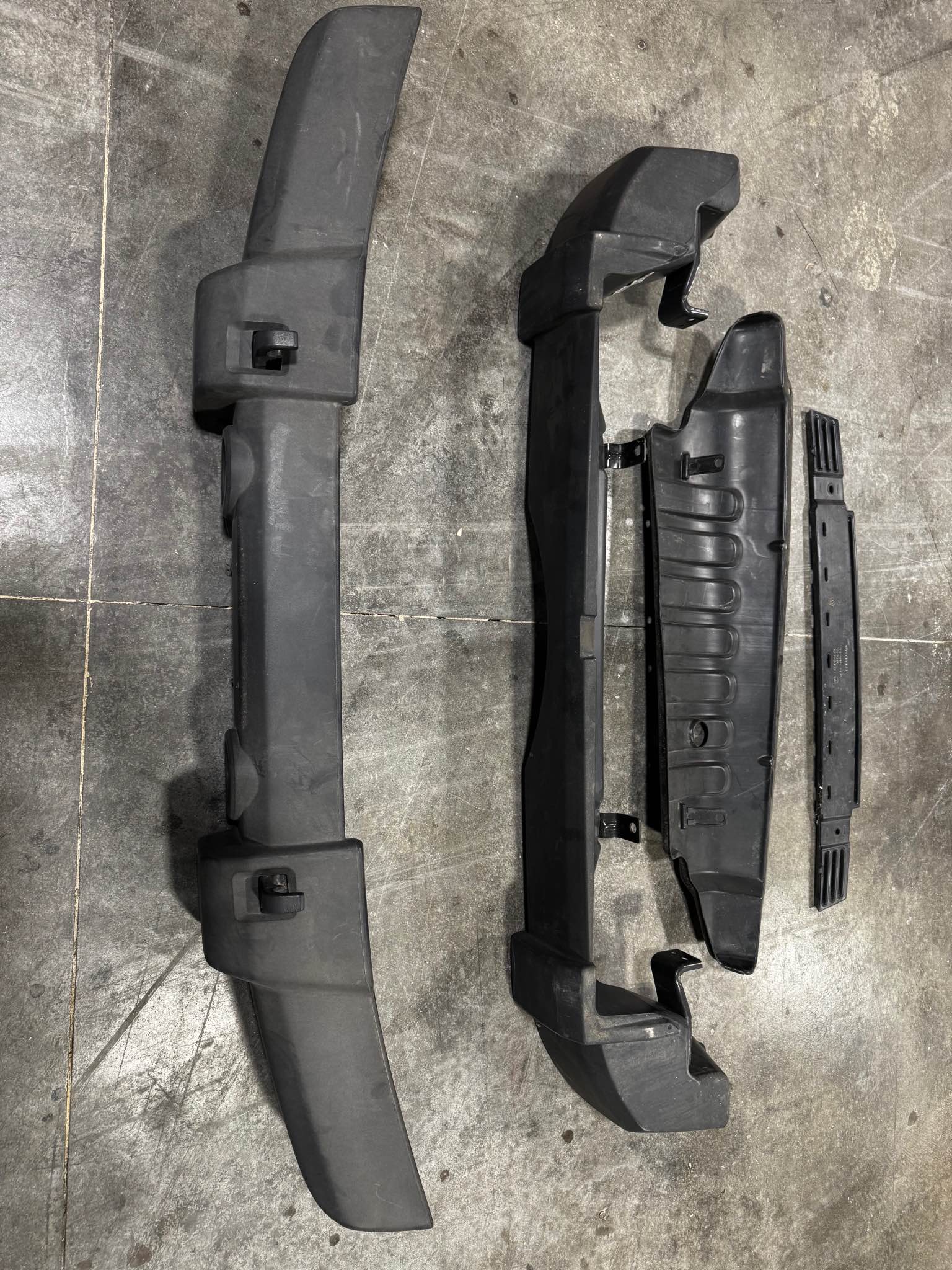 Jeep Wrangler JK OEM Front & Rear Bumpers – Complete Set w/ Tow Hooks