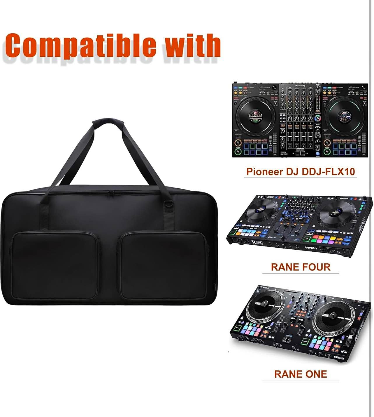 LTGEM DJ Controller Carrying Bag for Pioneer/ Rane - Briefcases ...