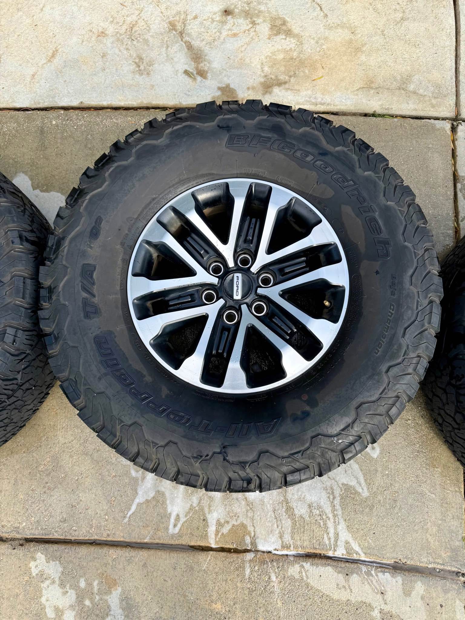 4 x OEM 2020 Ford Raptor F150 Rims / Tires Wheelset 315/70/17 BF ...