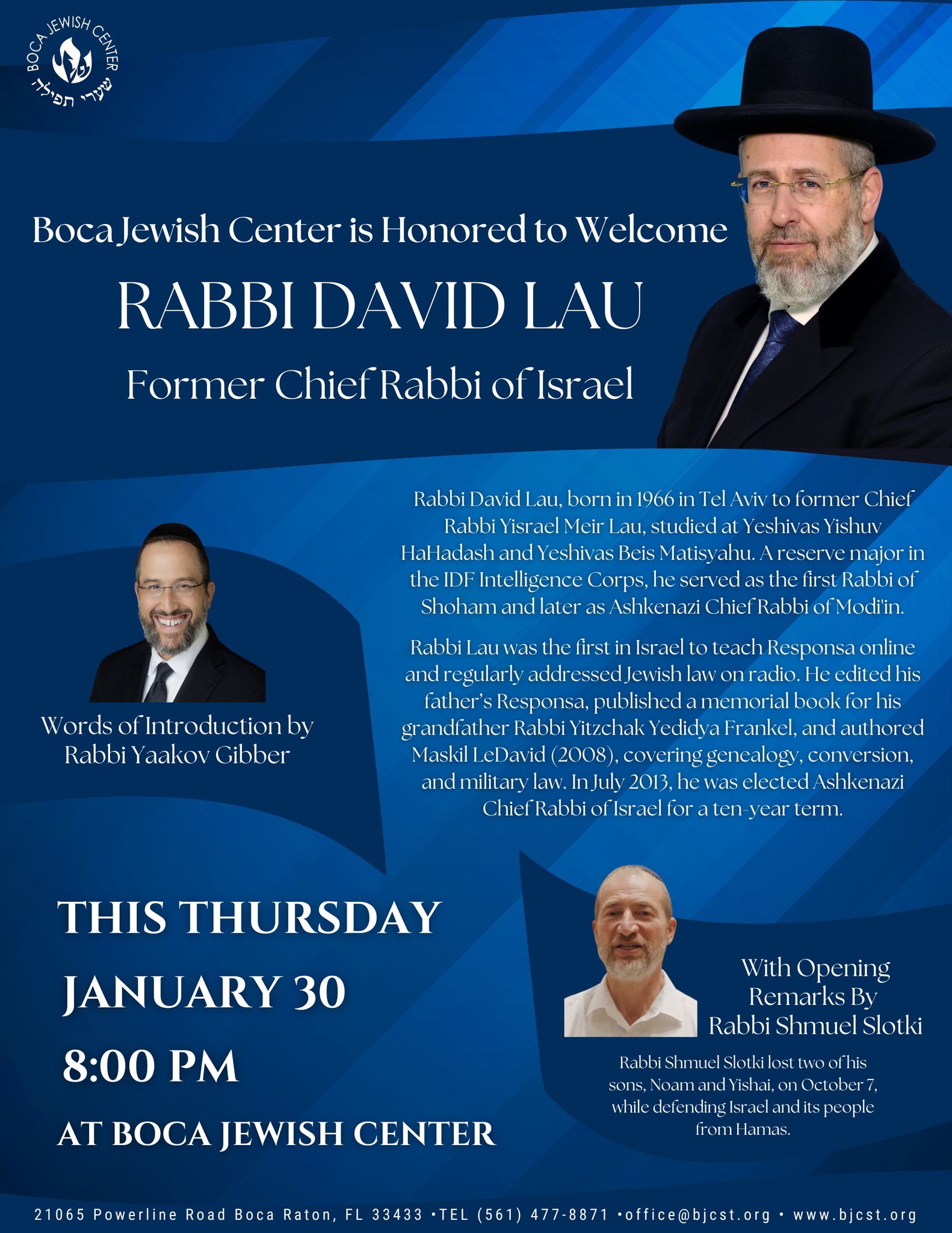 Boca Jewish Center | Boca Raton FL