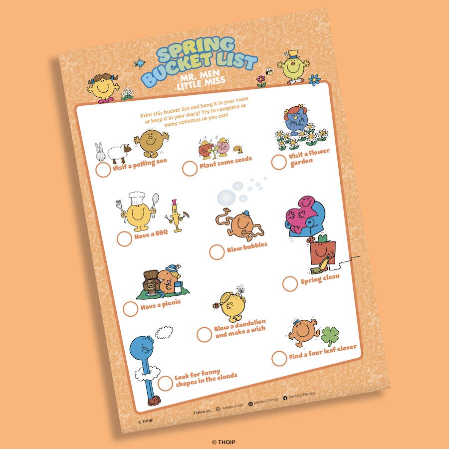 🌸 What's on your Spring Bucket List?... - Mr. Men Little Miss
