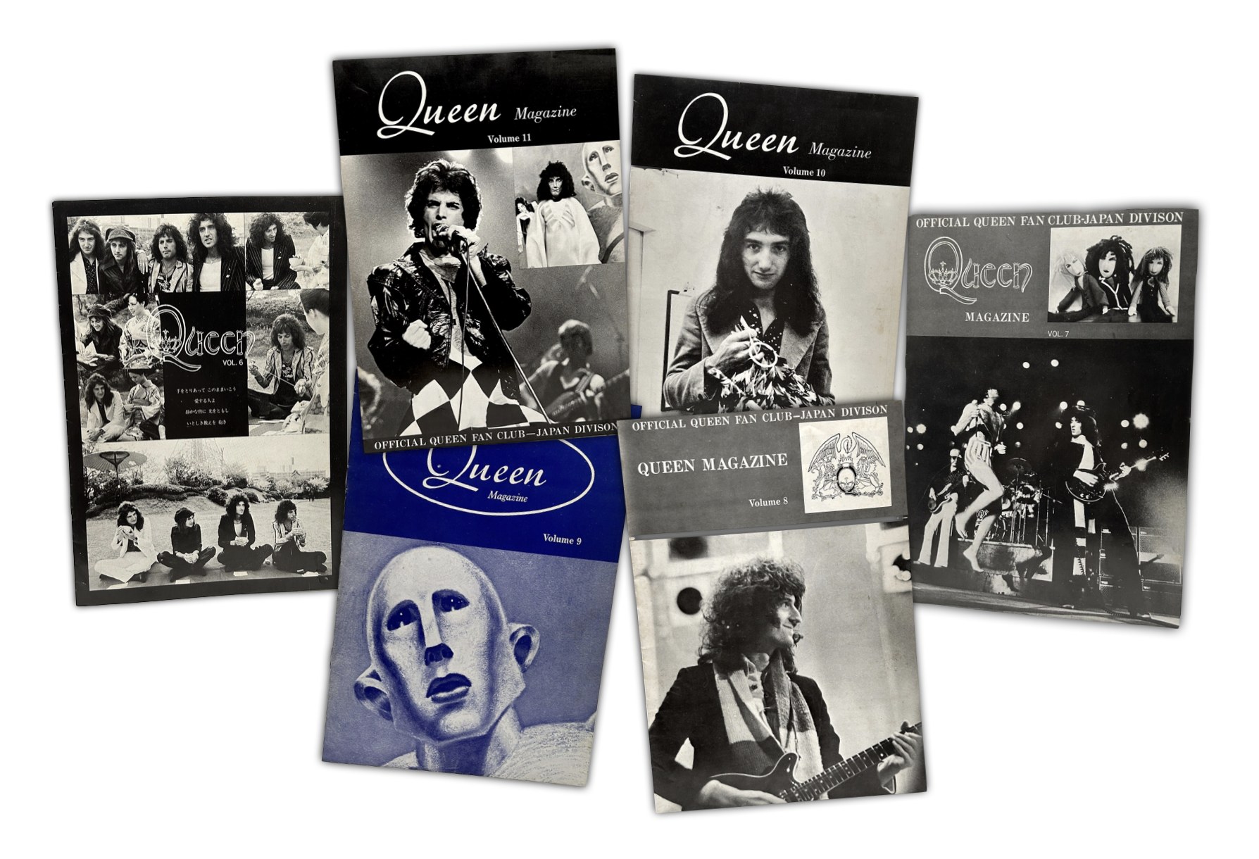 A selection of official Japanese Fan Club magazines from the 70's