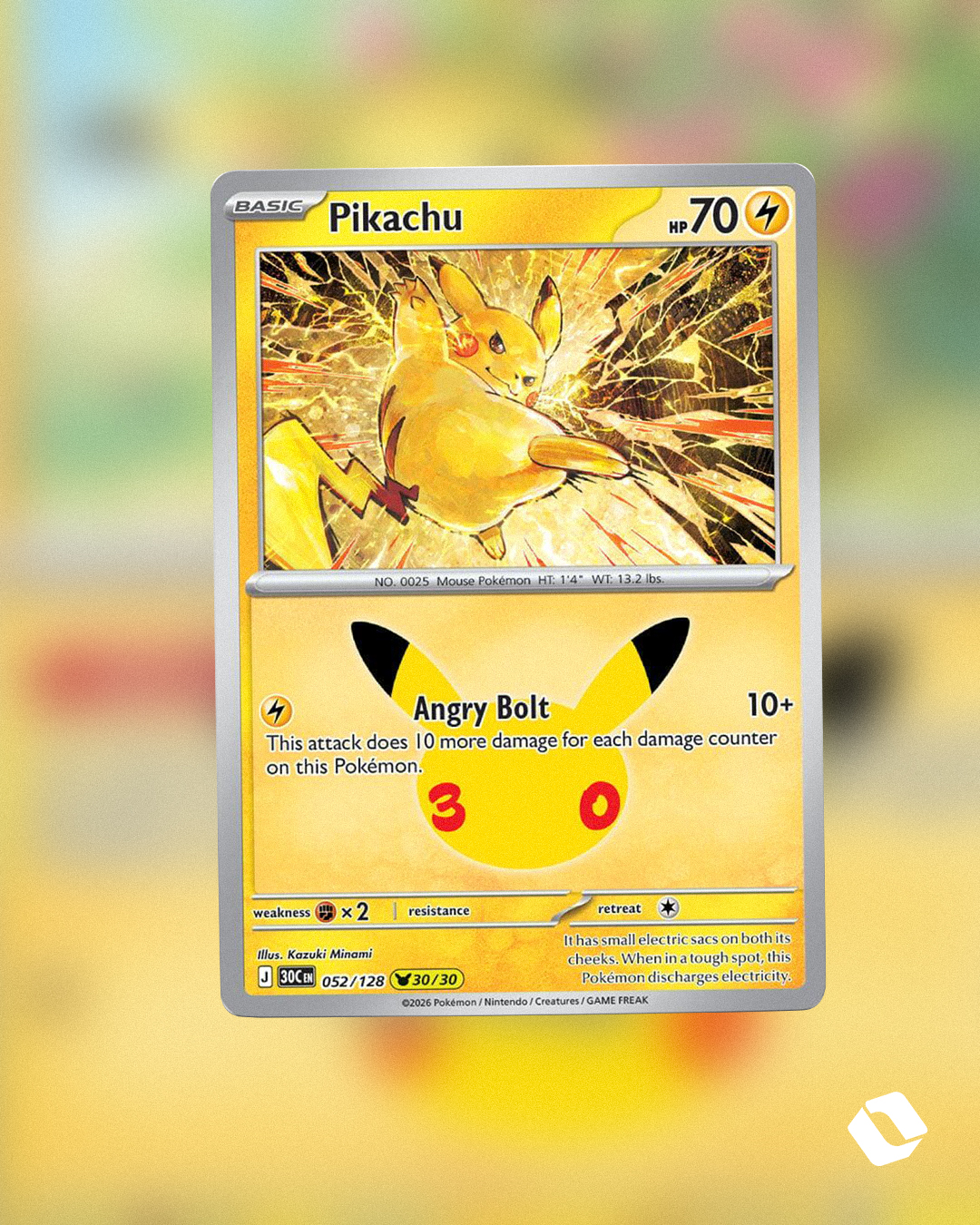 Pokemon's 30th anniversary Pikachu card collection