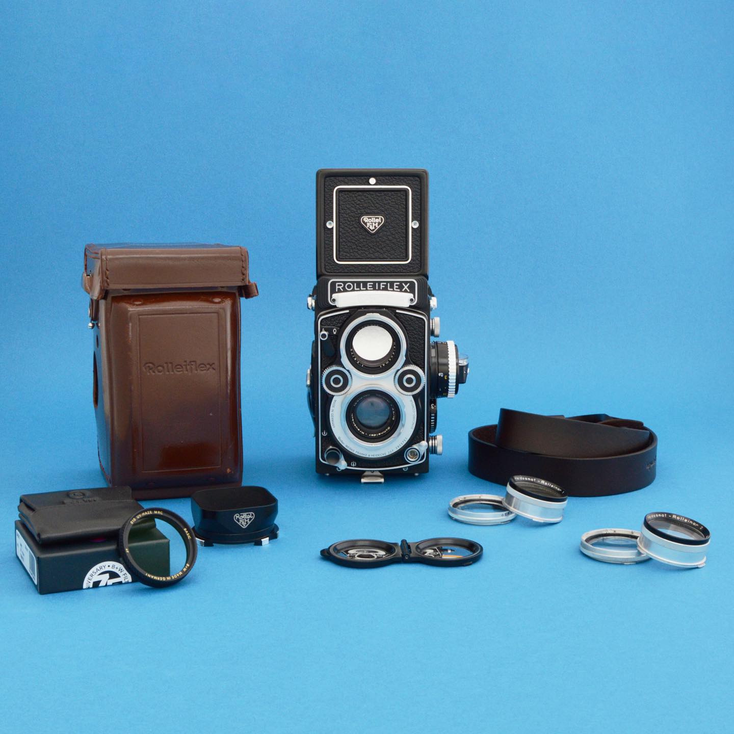 Rebuilt Rolleiflex 3.5F Type 5 camera with Schneider Kreuznach