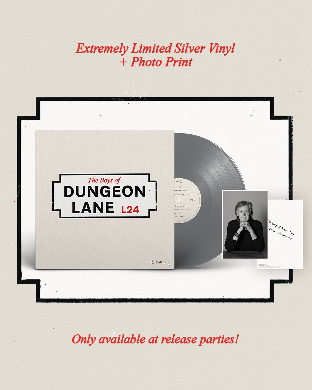 Paul McCartney's The Boys of Dungeon Lane record release party