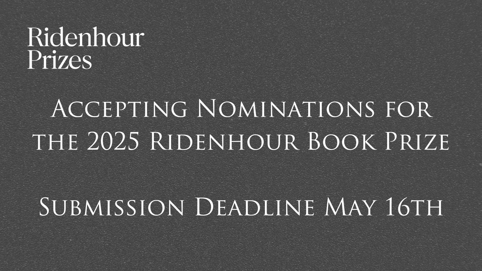 The Ridenhour Prizes
