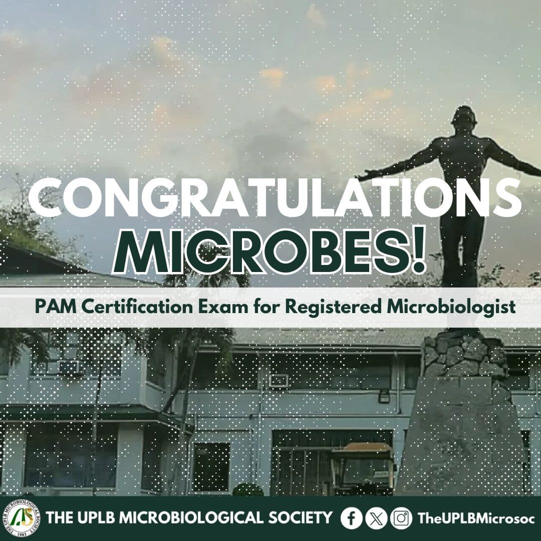 🎉 𝐂𝐨𝐧𝐠𝐫𝐚𝐭𝐮𝐥𝐚𝐭𝐢𝐨𝐧𝐬,... - The UPLB Microbiological Society | Facebook