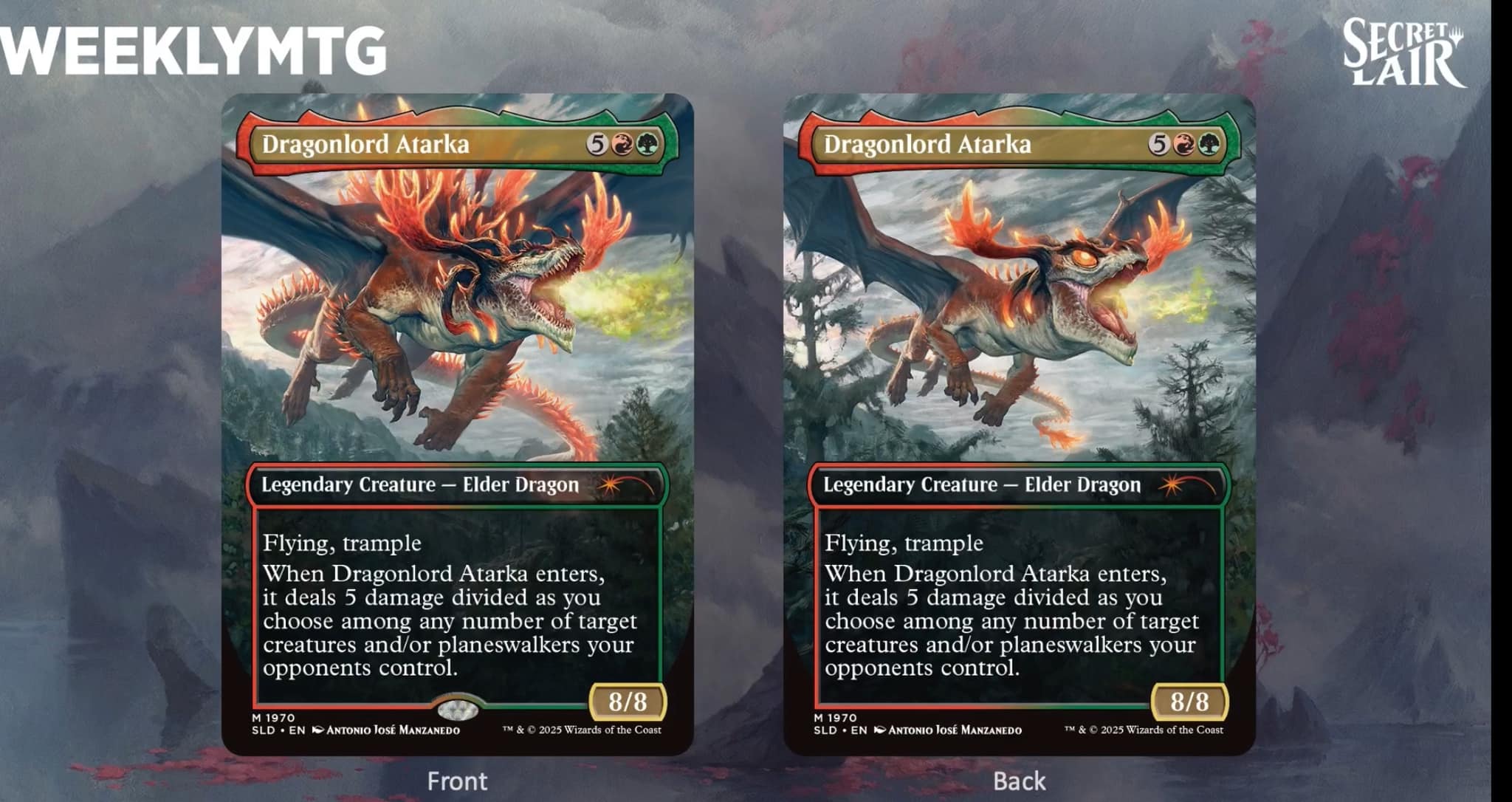 Secret Lair - original Dragons from Tarkir #mtgcommander #mtg