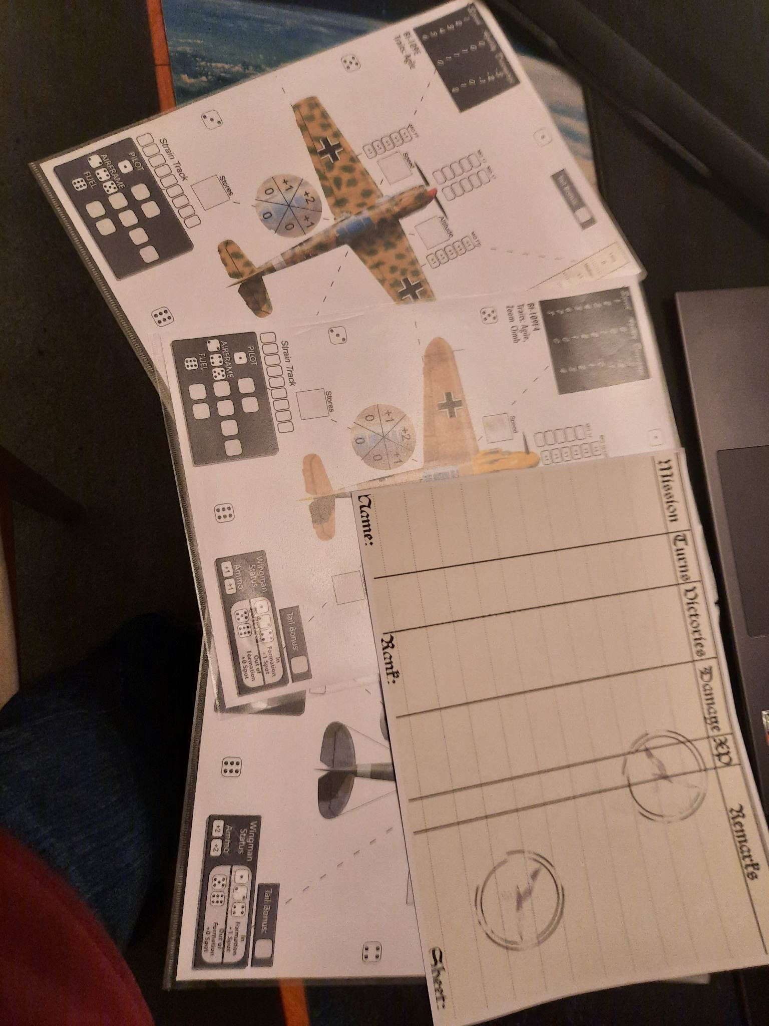 Creating a solo RPG about a WWII RAF bomber pilot