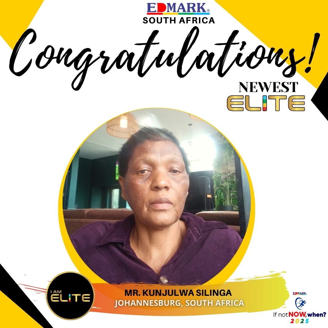EDMARK - Celebrating a new Elite member—Mr. Kunjulwa Silinga! 🎉👏 Your ...