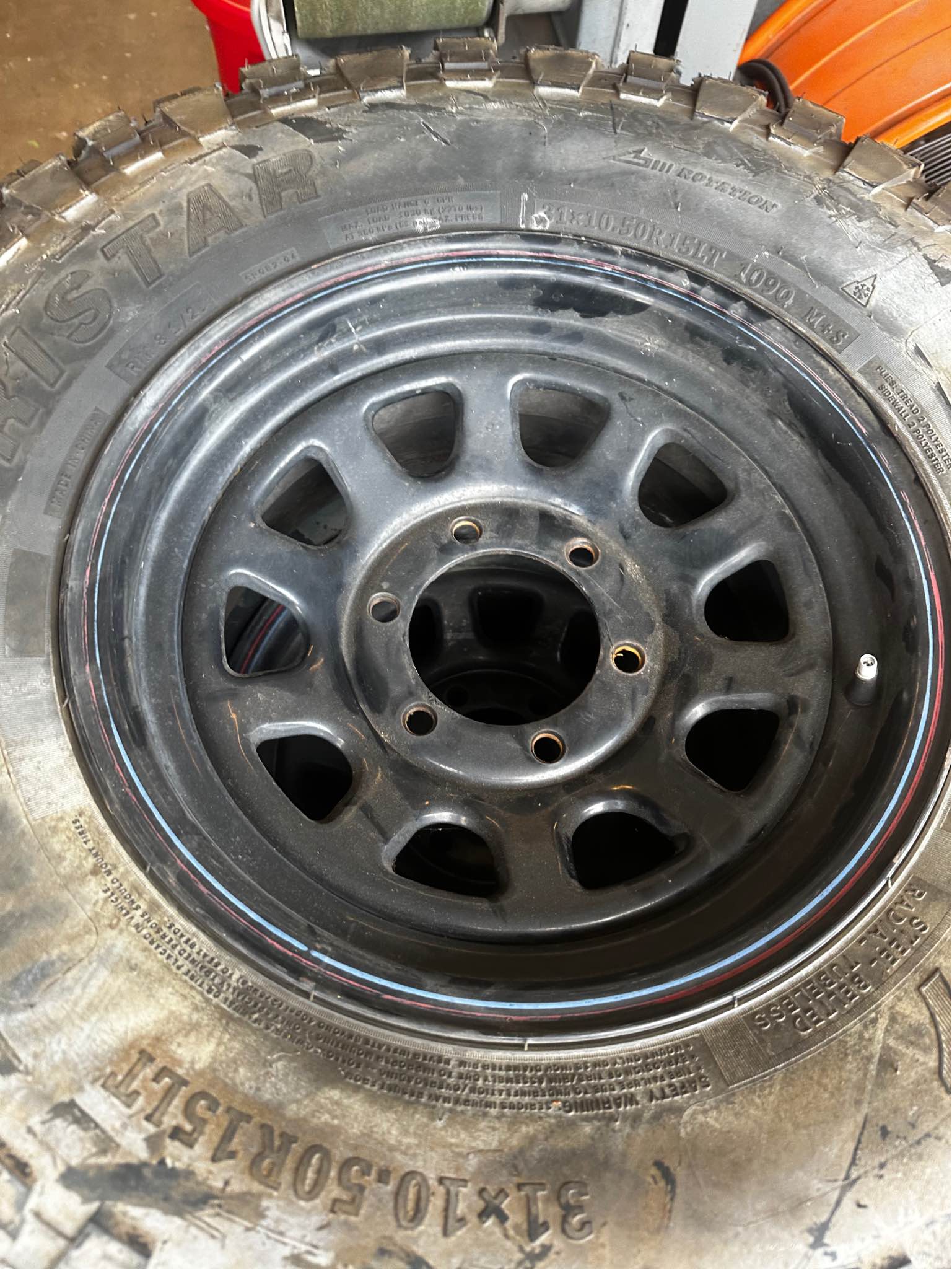 Mud terrain tires with steel rims for Toyota 4runner or pickup - Car ...