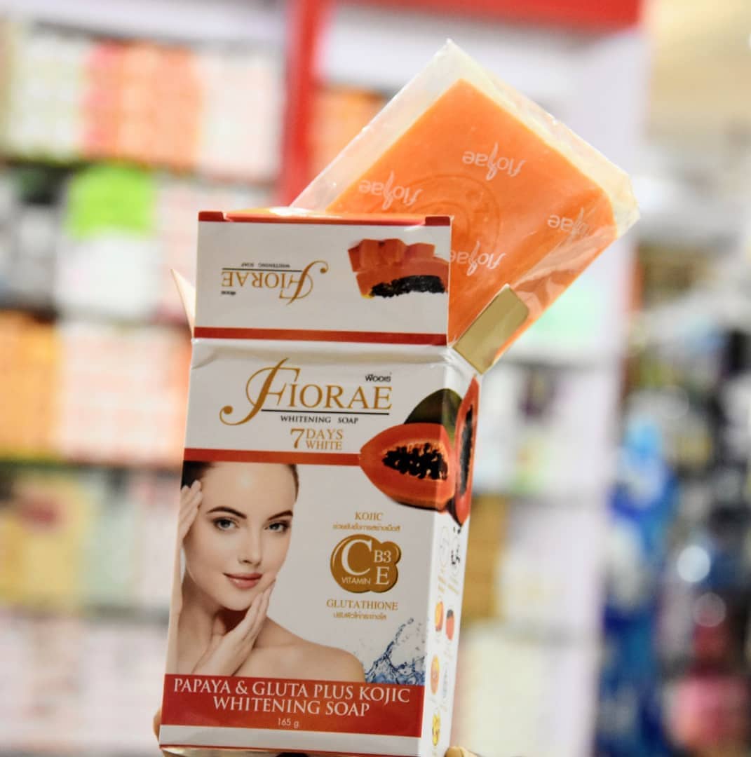 Papaya & Gluta Plus Kojic Whitening Soap -Helps restore skin : protect your skin from dark circles , dark spot freckles , oil control and make your skin look healthy , whitening and radiant shine