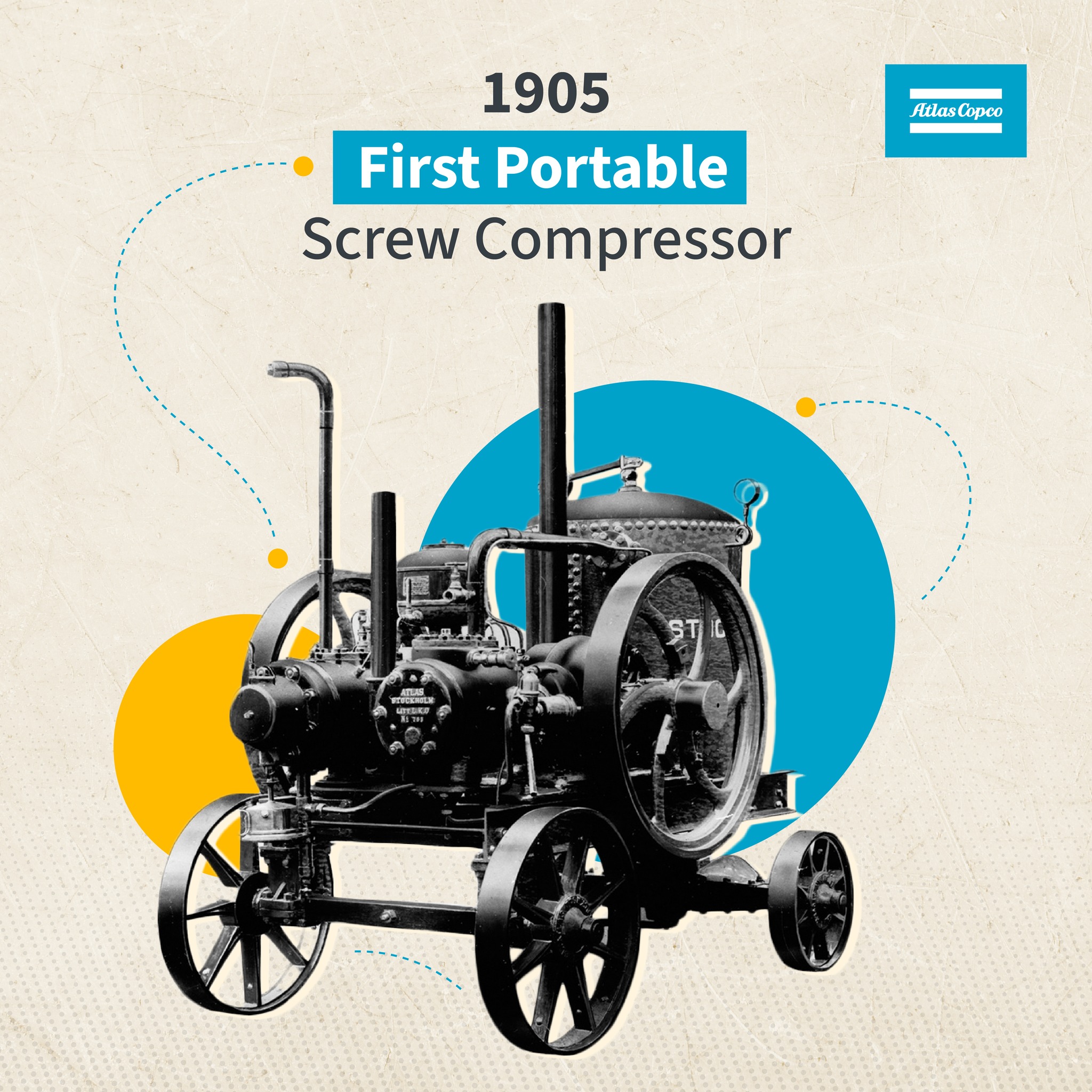 Atlas - 120 years ago, in 1905, Atlas Copco launched its first portable ...