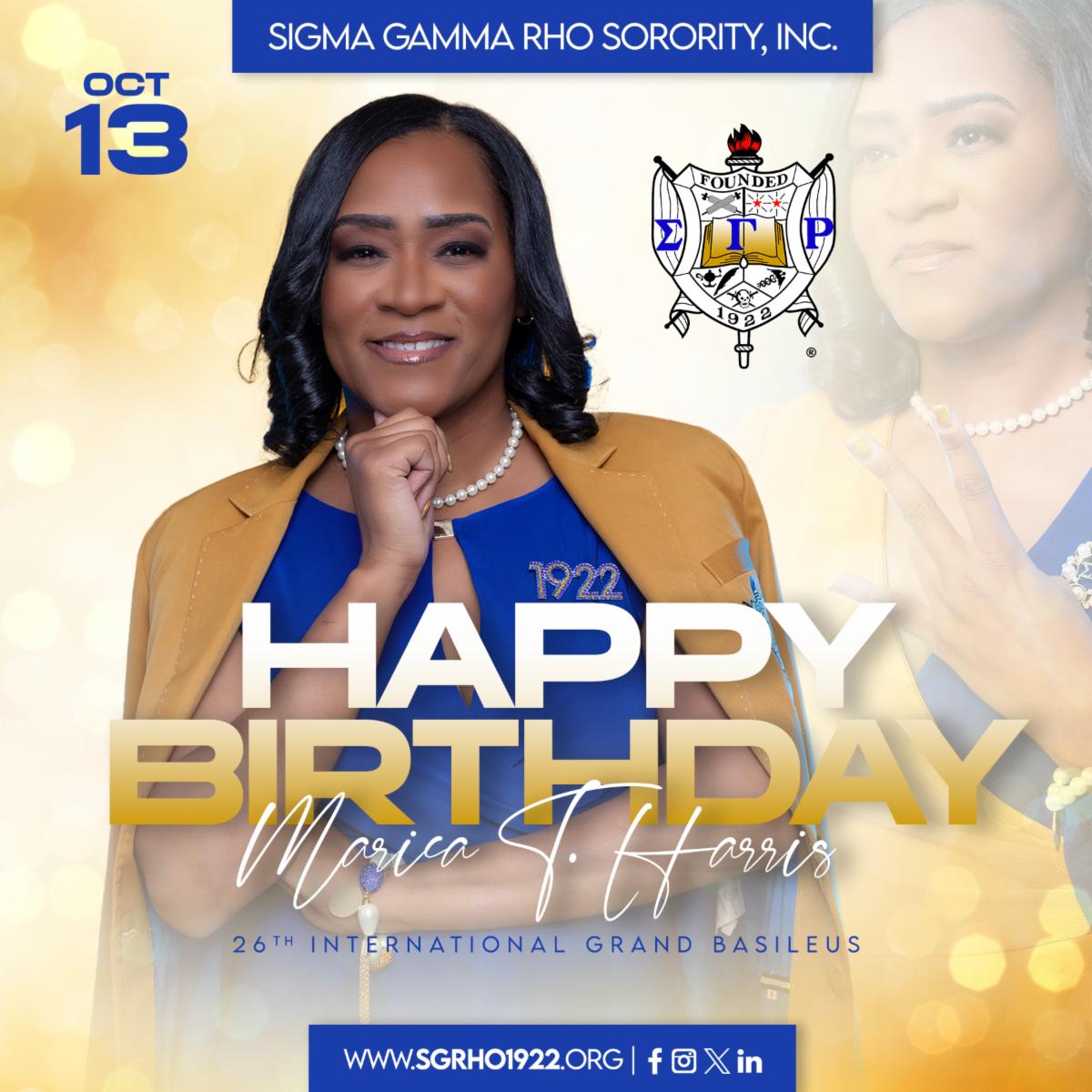 Happy birthday International Grand Basileus Marica T.... - Nu Phi Sigma ...