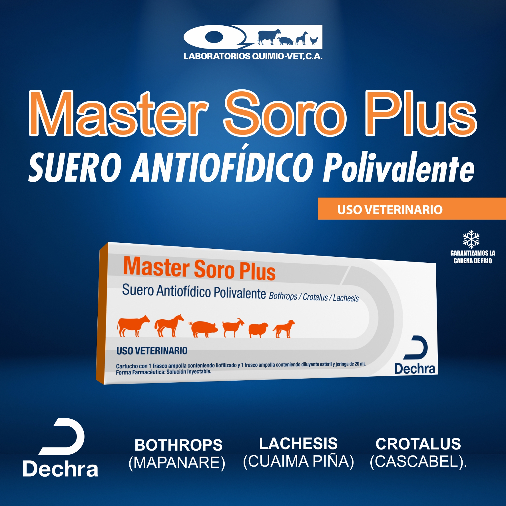 Laboratorios - MASTER SORO PLUS Para el tratamiento de envenenamiento ...
