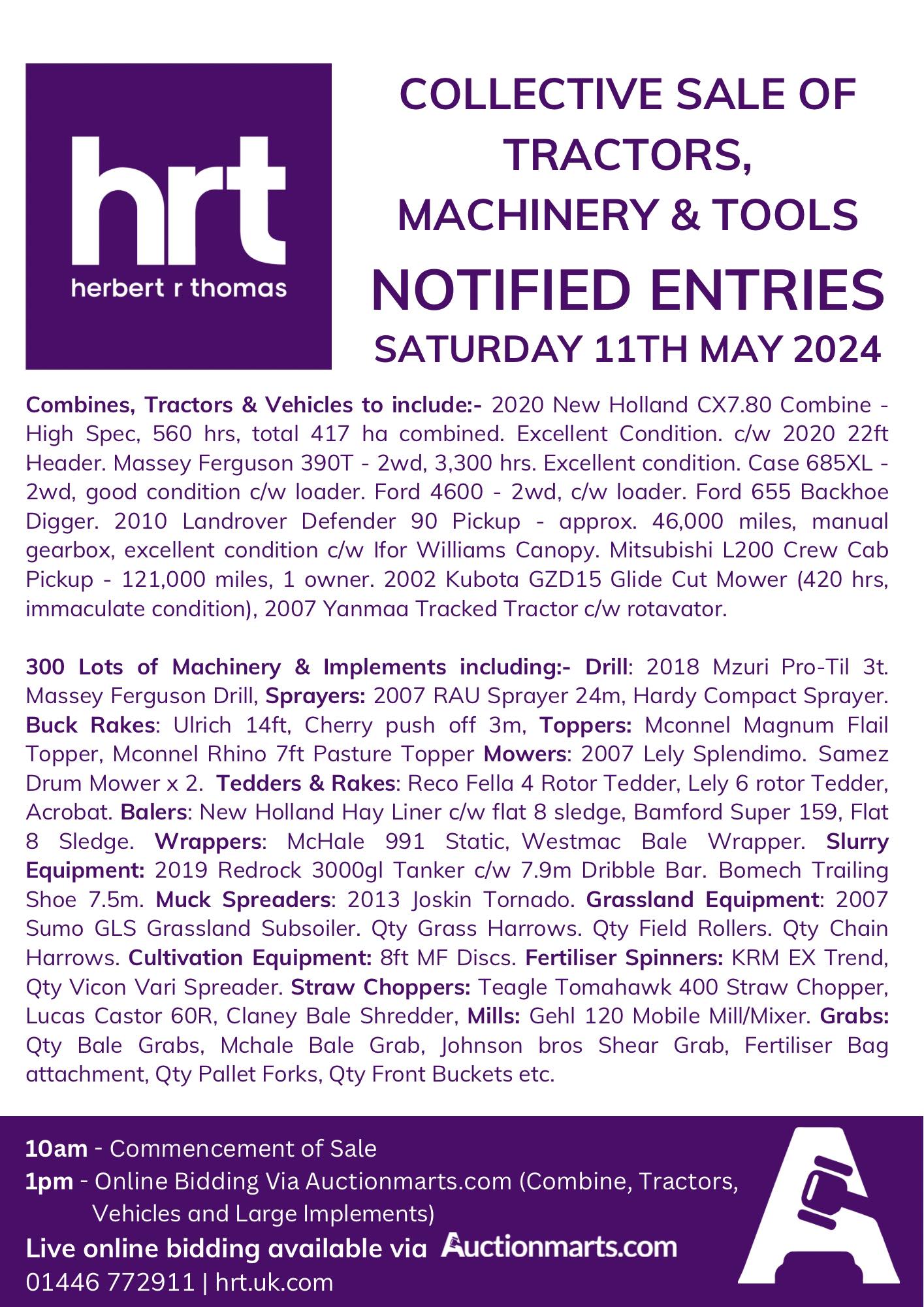 📣 Expected Entries 📣... - Herbert R Thomas - Agriculture
