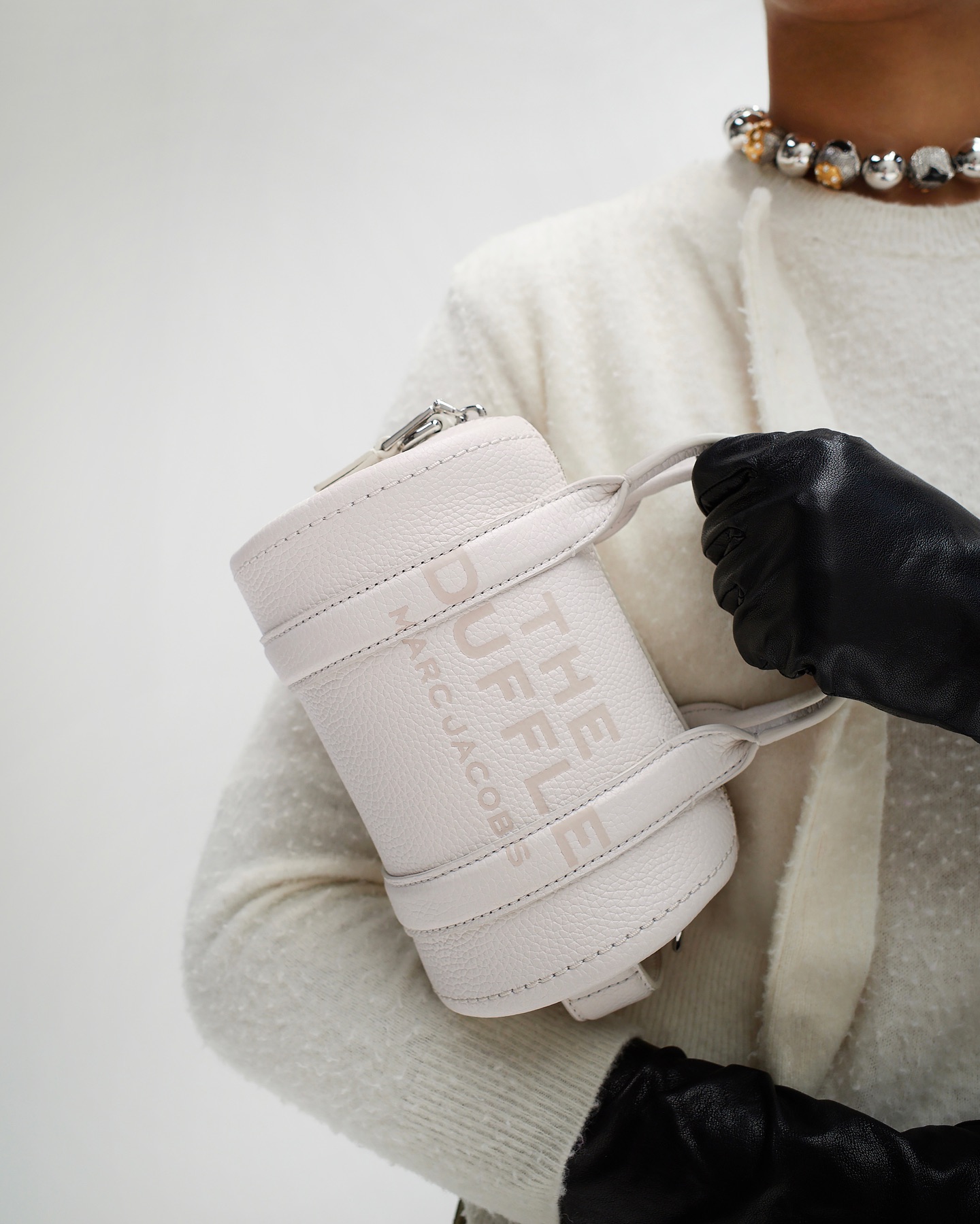 Marc - The Leather Mini Duffle in White. Shop our new arrivals in 