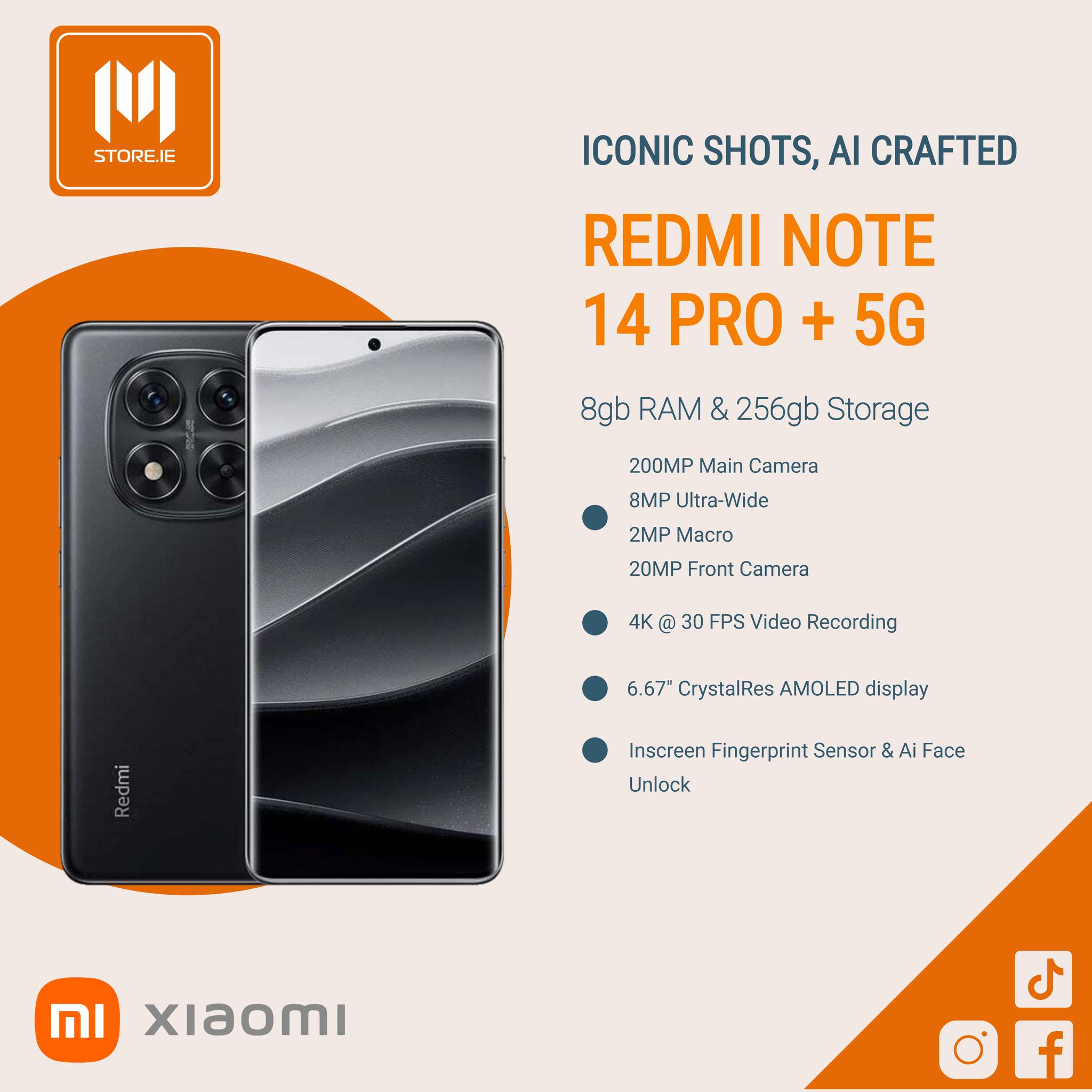 M Store Ireland - 📱🚀 Meet the Redmi Note 14 Pro 5G – the ultimate blend ...
