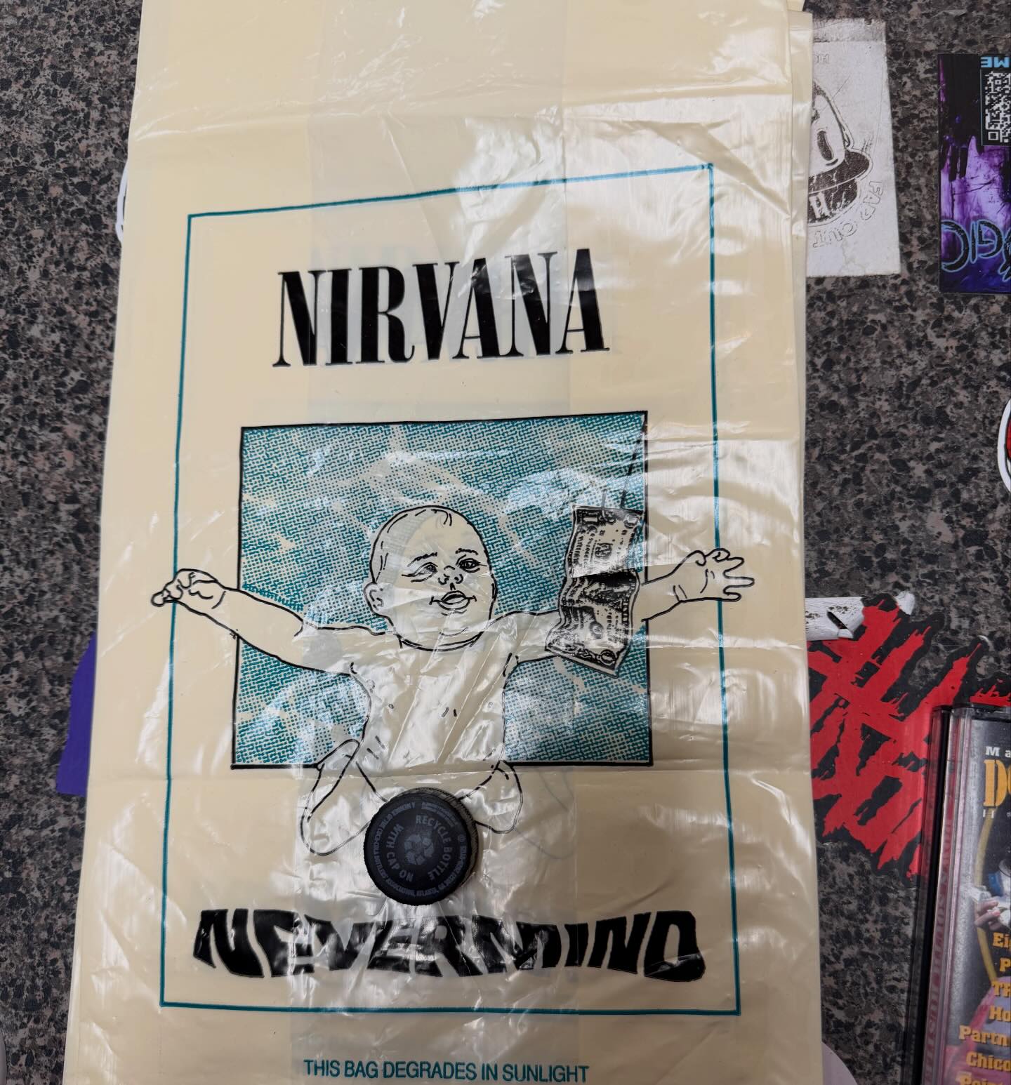 Vintage Nirvana Nevermind promotional bag found