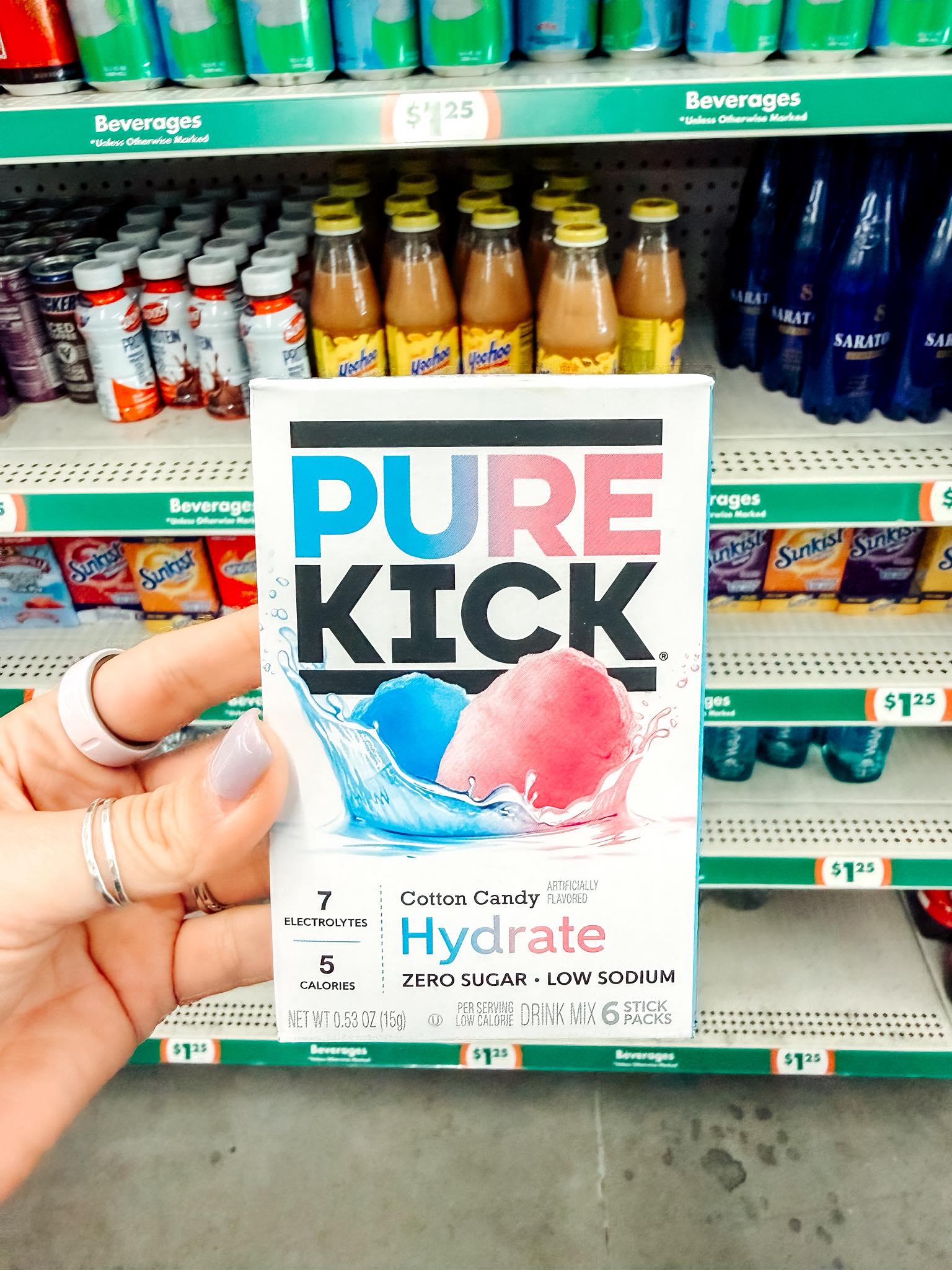 I found the COTTON CANDY PURE KICK at Dollar Tree!!!! This is sooo 