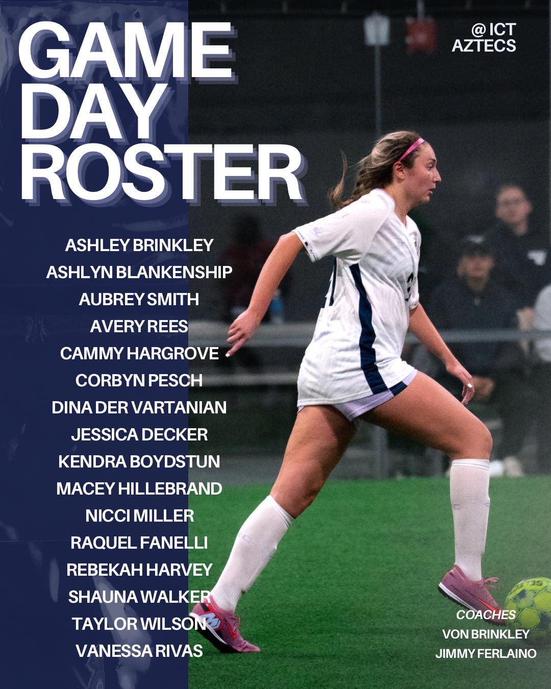 Side - Here is the roster taking on Aztecs in Wichita tonight!! Go get ...