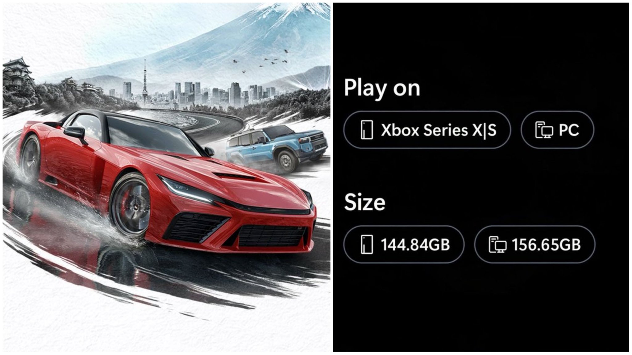 Forza Horizon 6 file sizes confirmed