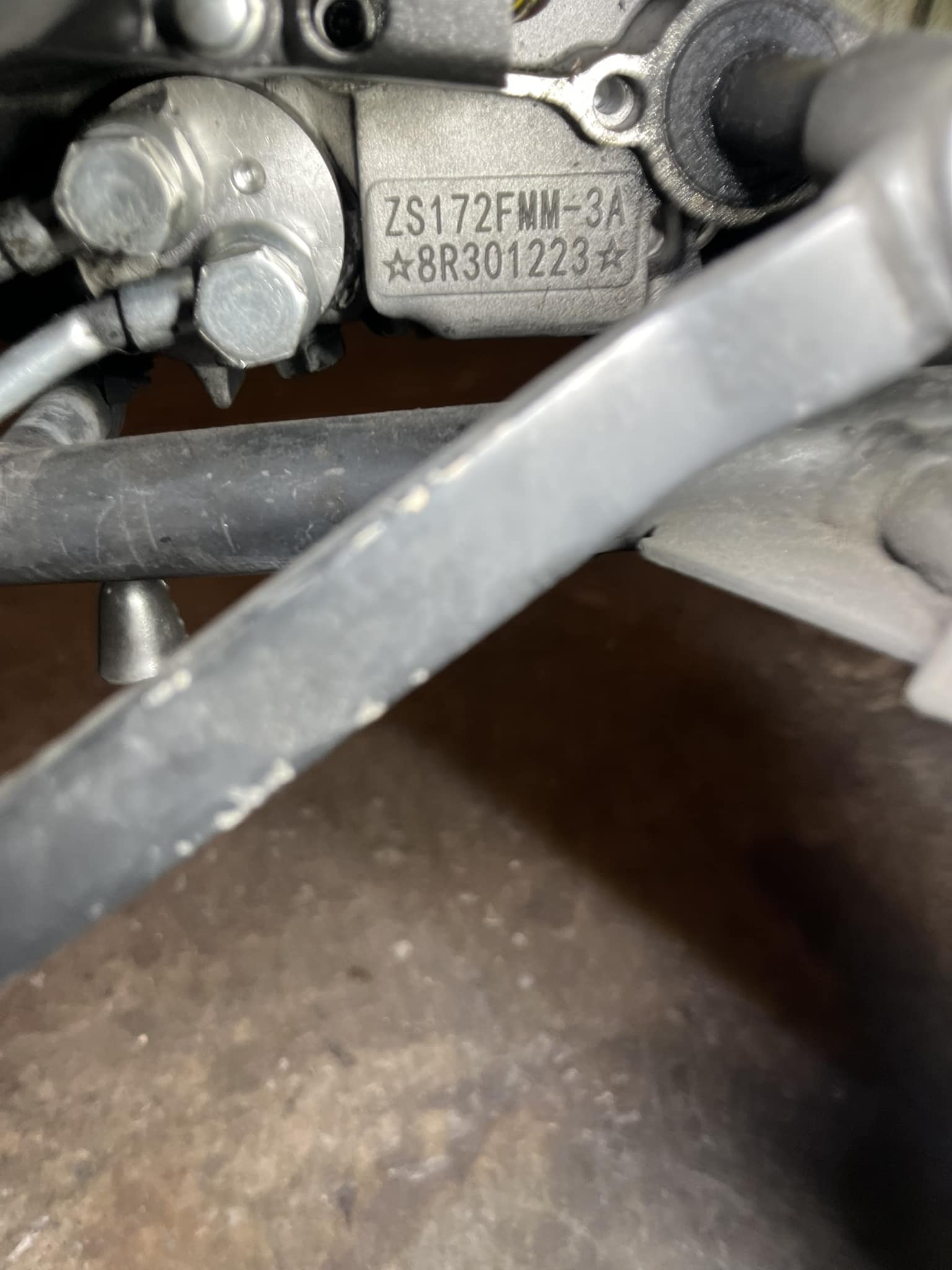 What is the max RPM for Zongshen PR250 engine?