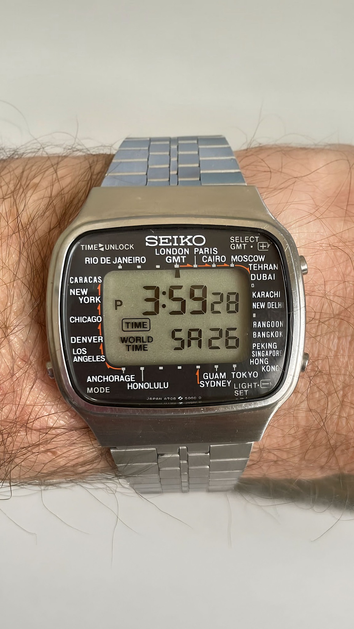 Reloj Seiko A708-5000 World Time Digital Watch 😍⌚️ #seiko