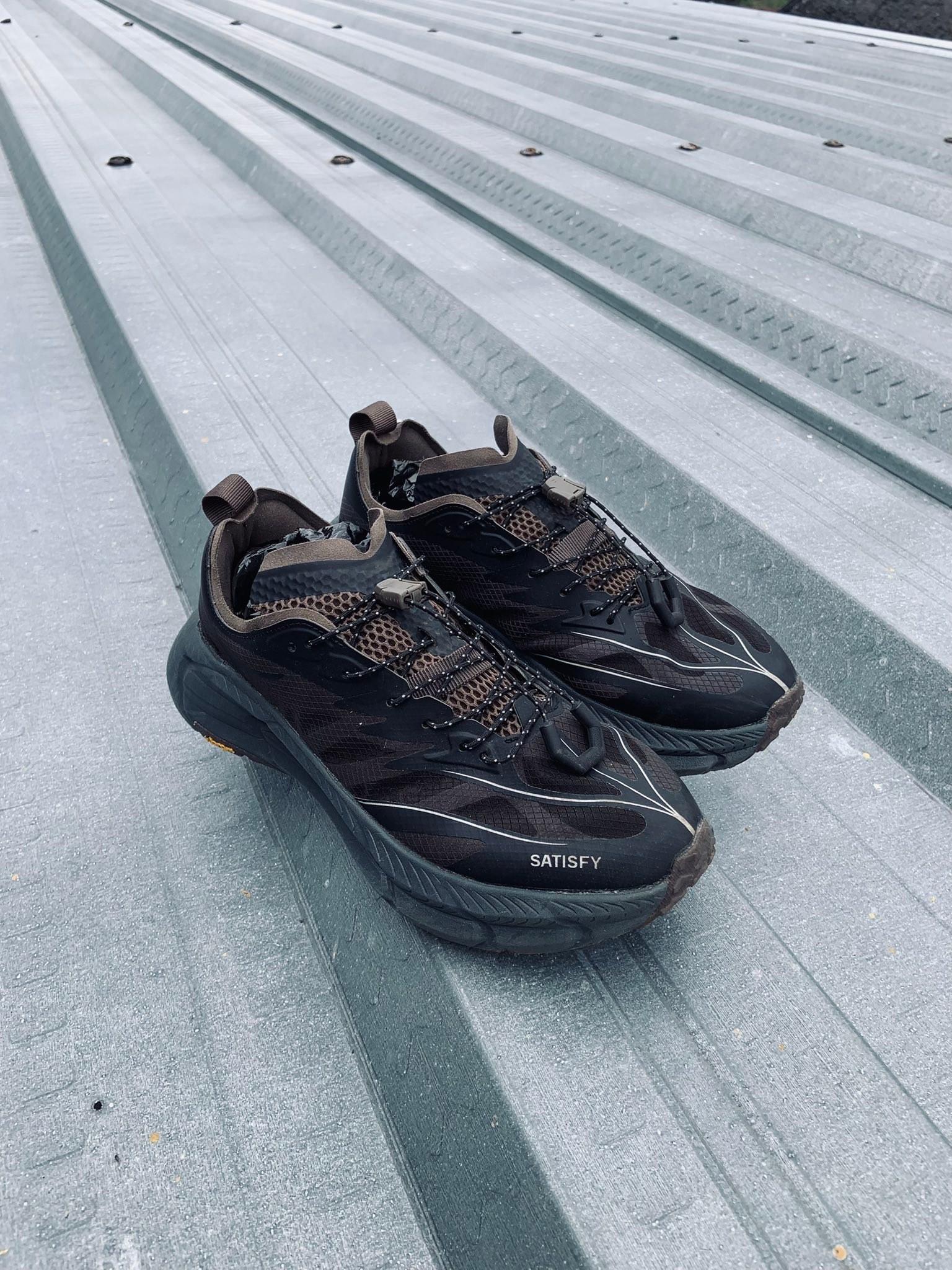 HOKA X SATISFY MAFATE SPEED 4 LITE COFFEE Size 40 (25cm) jual 