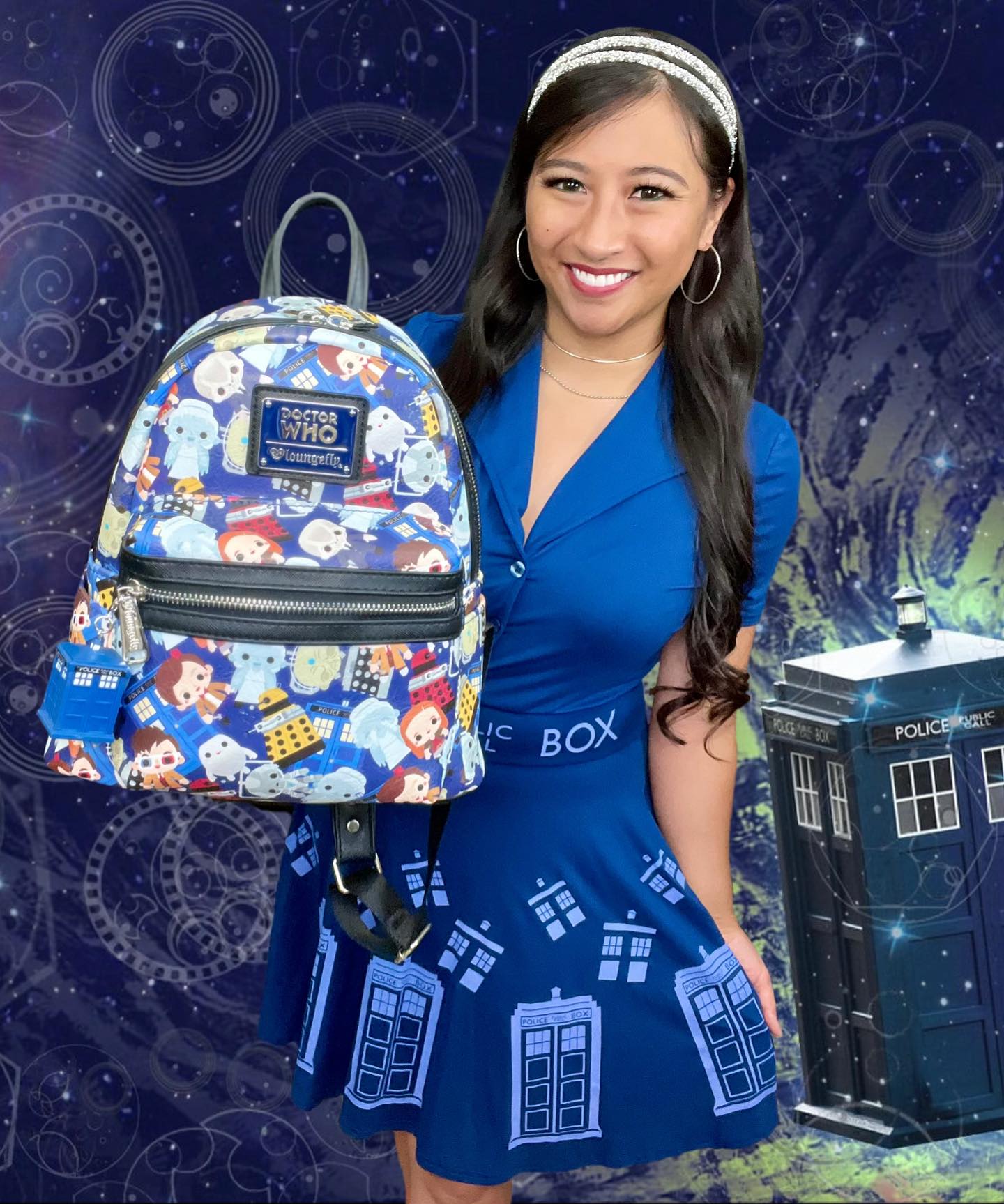 dr who loungefly mini backpack x Doctor Tardis (One Size, Blue Multi): Buy Online at Best Price in UAE Mini Backpack Doctor Who Tardis