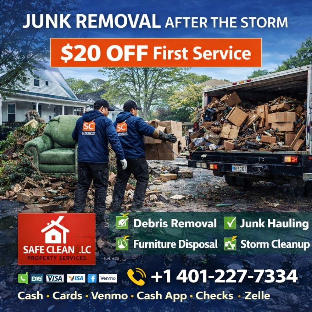 Safe Clean LLC. - 🚨🗑️ STORM MESS STILL SITTING OUTSIDE?... | Facebook