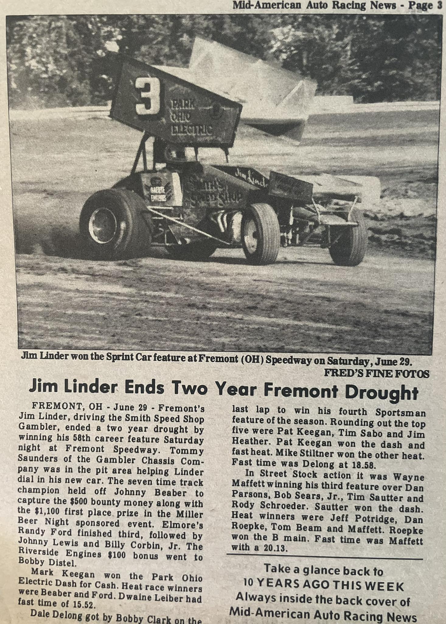 June 29, 1985 - Jim... - Ohio & West Virginia Racing History | Facebook