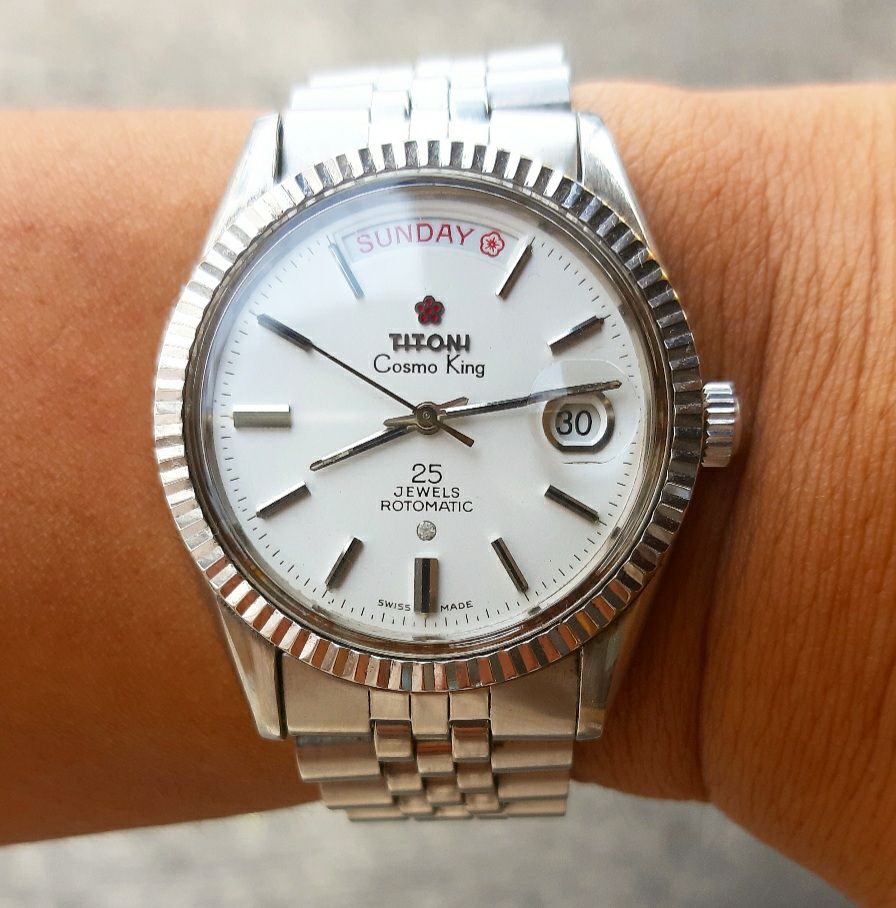Titoni Cosmo-King 25 Jewels Rotomatic, 737-360, Year.1990' #เสน่ห์
