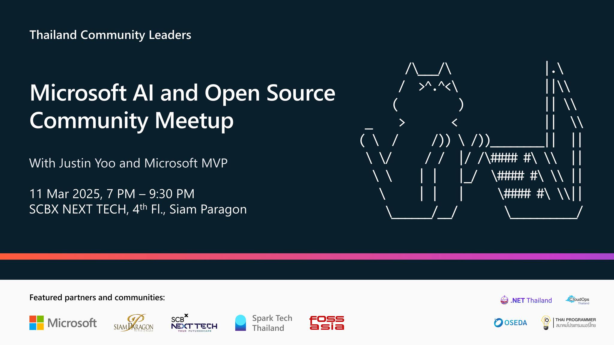 Microsoft AI and Open Source... - สมาคมโปรแกรมเมอร์ไทย | Facebook