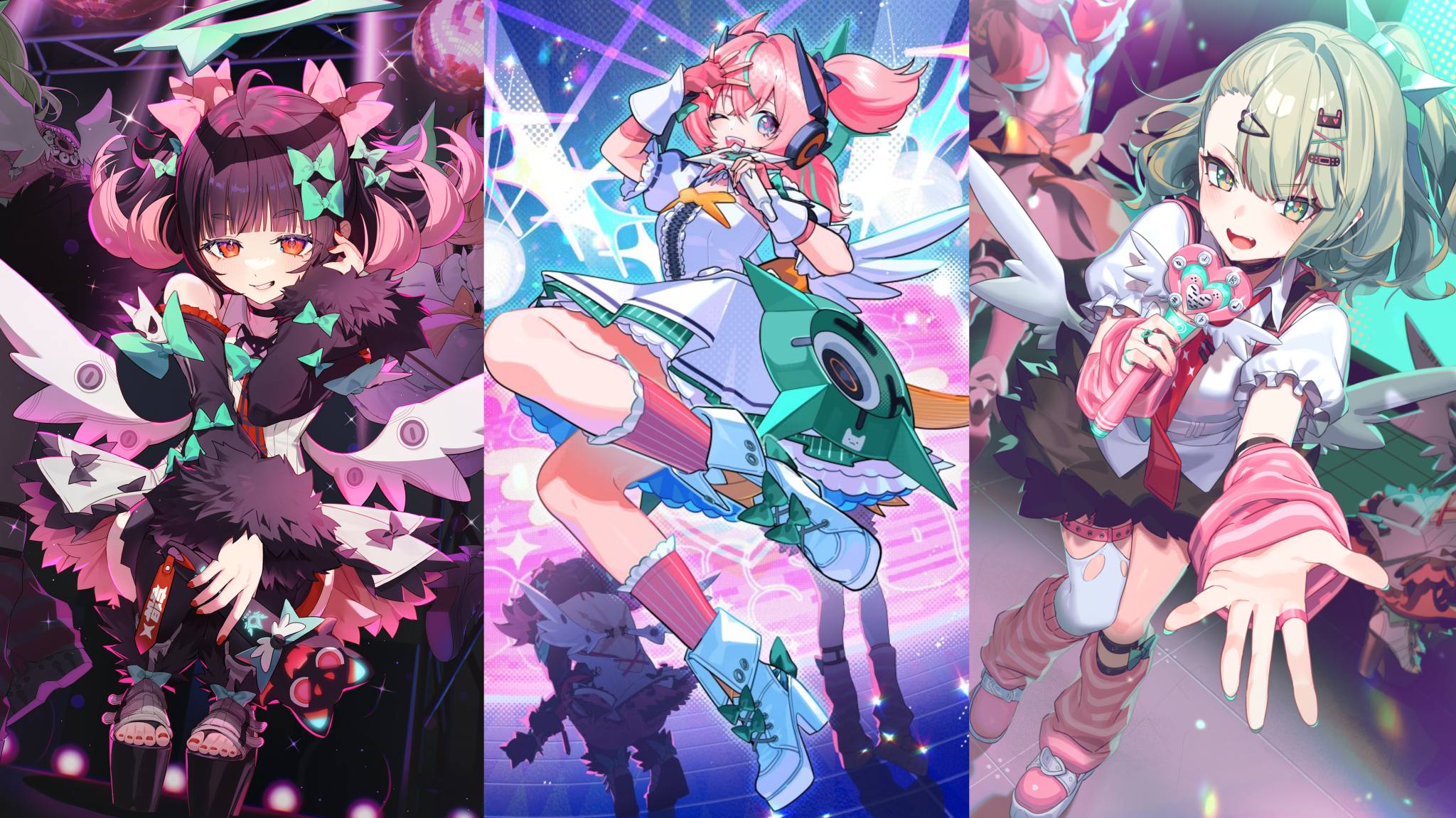 The Angel Of Delusion Concert 🌟🪽 3 artist draw different