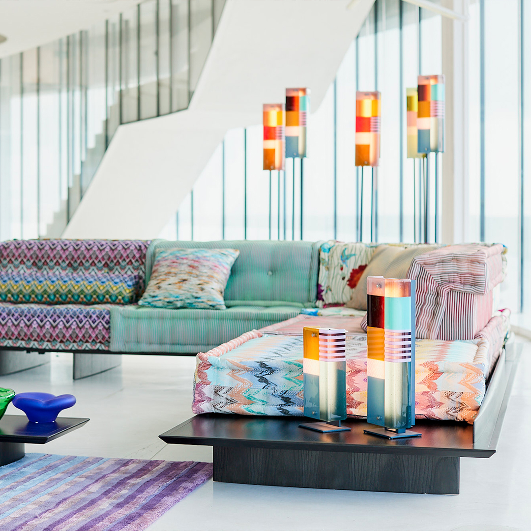 Designed by Hans Hopfer in 1971, the Mah Jong sofa is an iconic