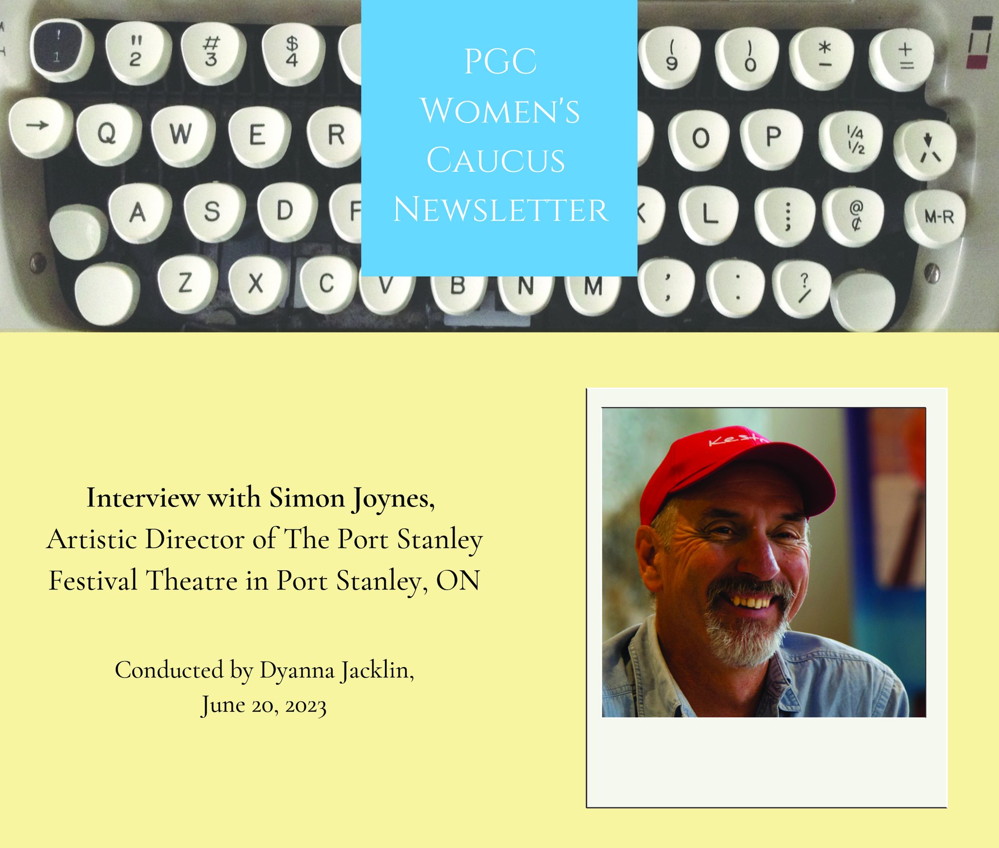 Attached is an interview that Dyanna Jacklin conducted with Simon