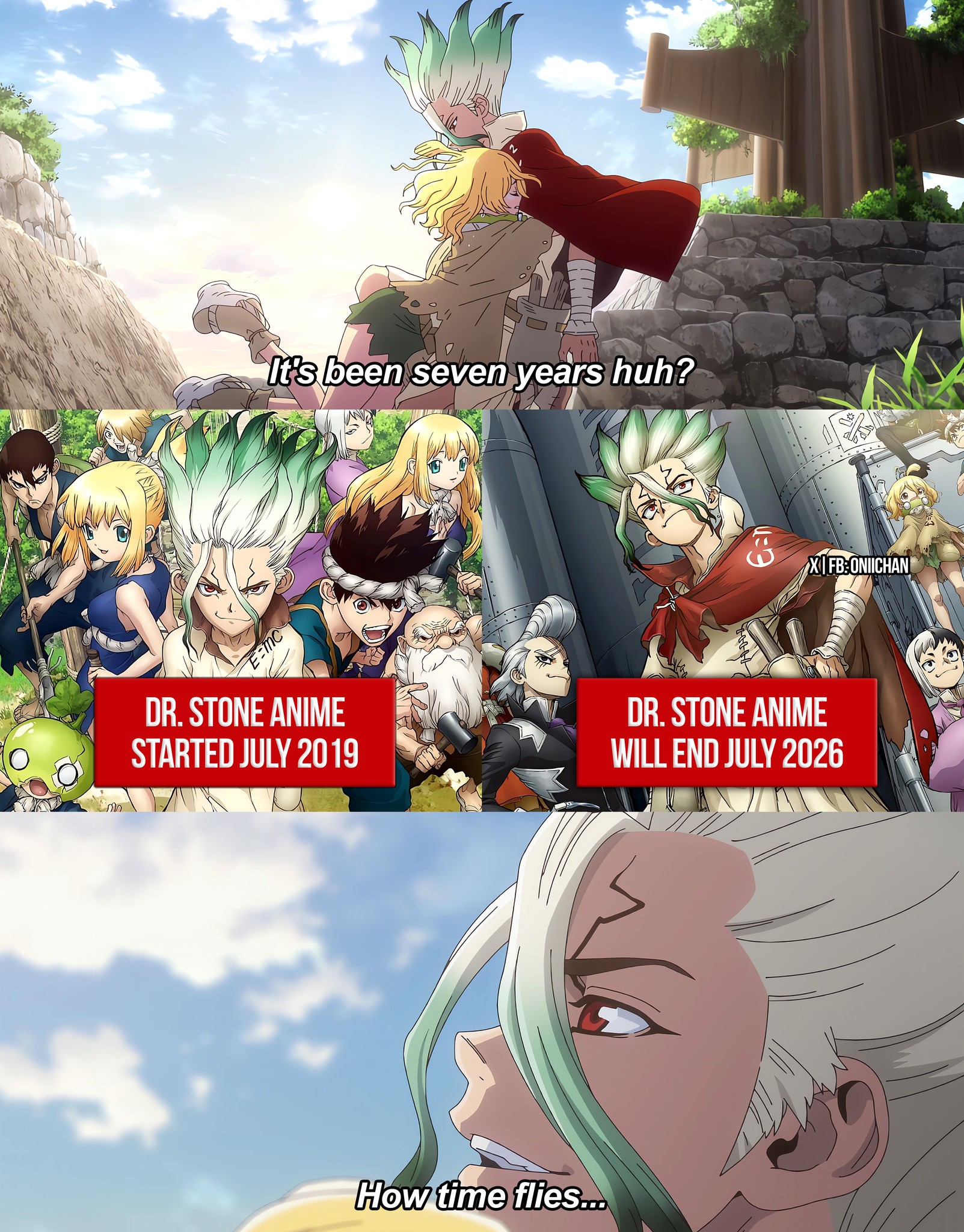 Dr. Stone anime ending after 7 years