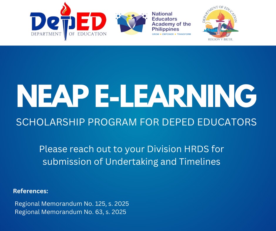 NEAP Region V - 📣 Great News Teachers and School Leaders... | Facebook