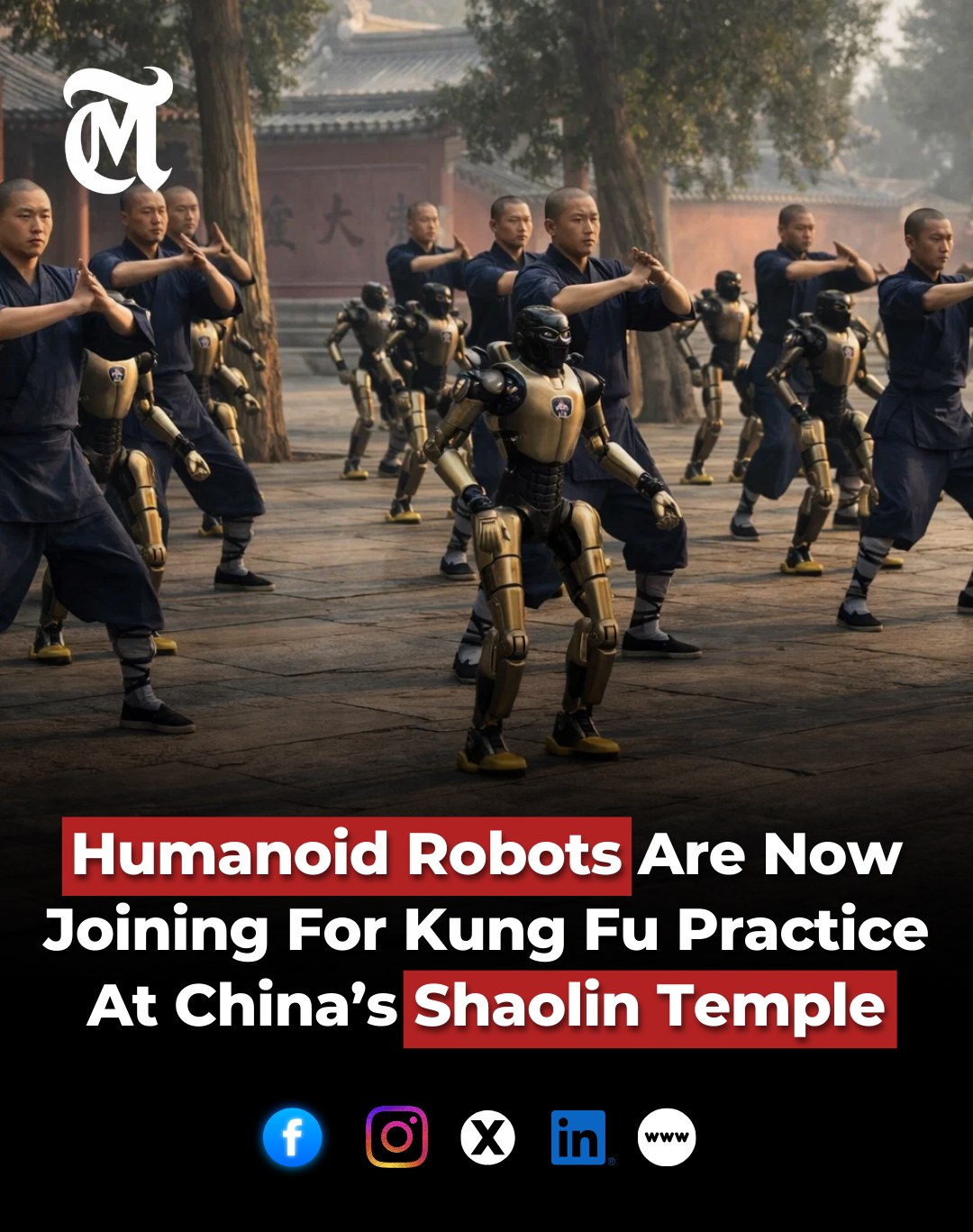 The MES - Humanoid robots were seen practicing Shaolin Kung Fu ...