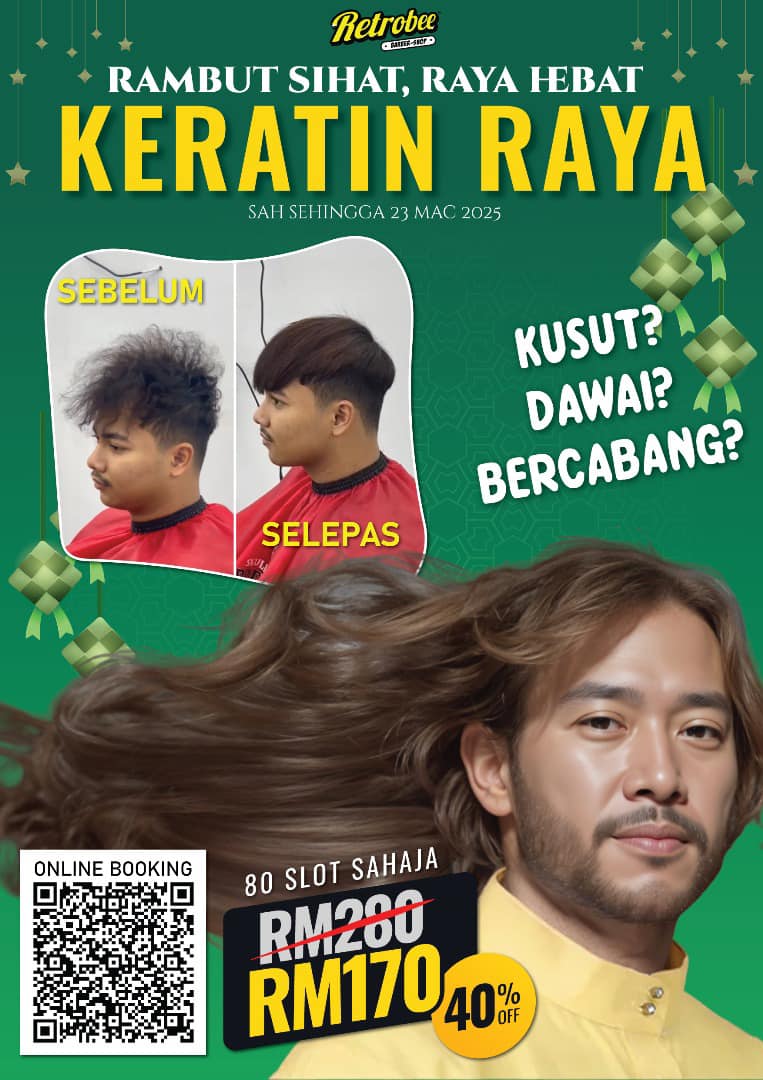Retrobee - 🎉 RAMBUT ON POINT, RAYA CONFIRM MELETOP! 🎉 Rambut kusut ...