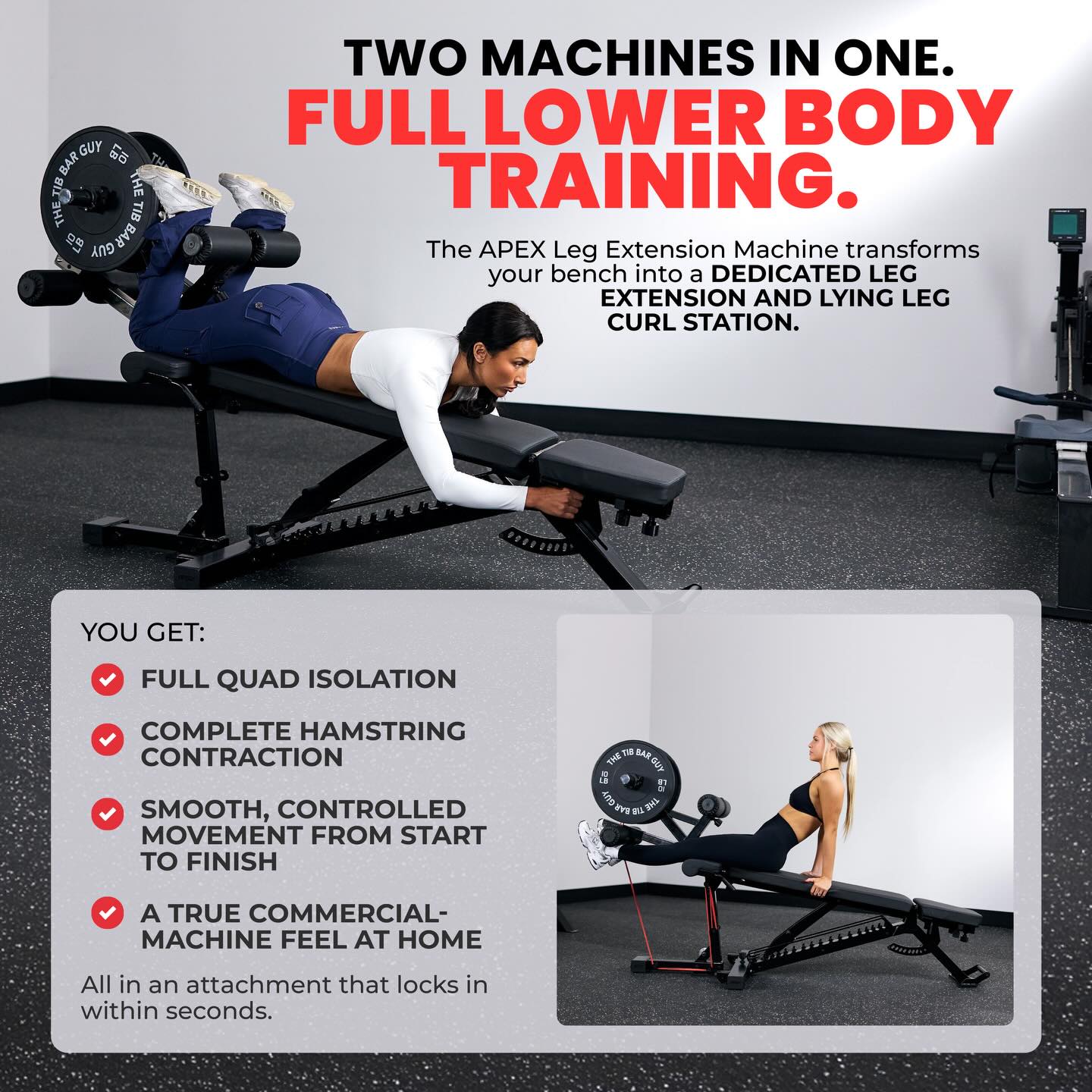 The Tib Bar Guy - The best leg extension attachment ever... | Facebook