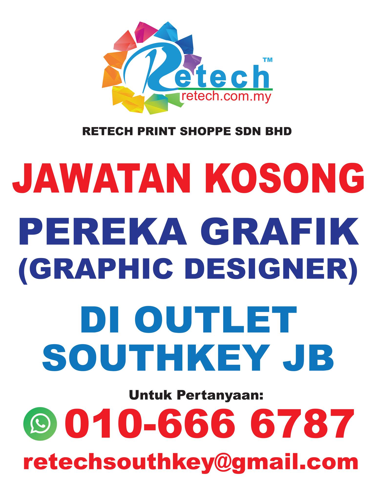 Retech Print Shoppe Sdn Bhd | Johor Bahru