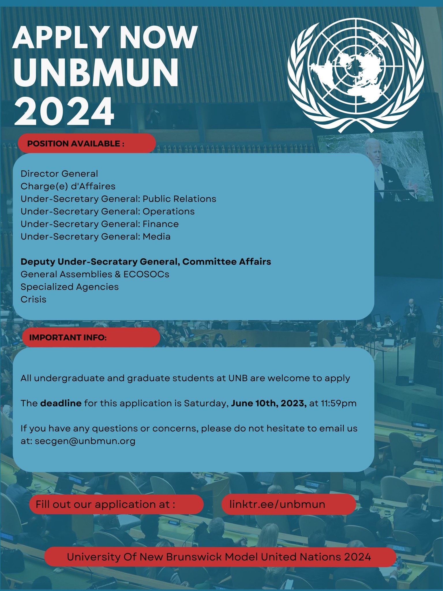 The UNB Model United Nations... - Renaissance College | Facebook