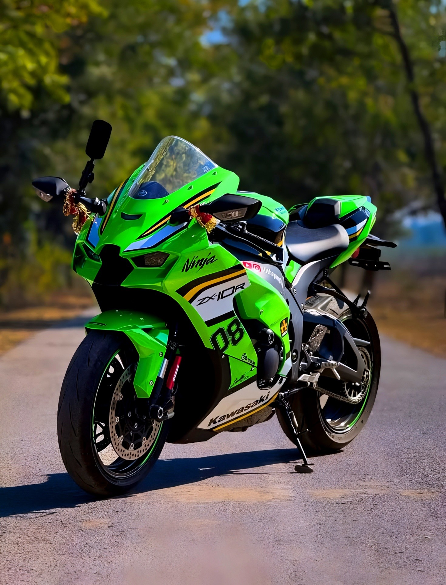 Everyone dream bike zx10r 💚🖤❤️
