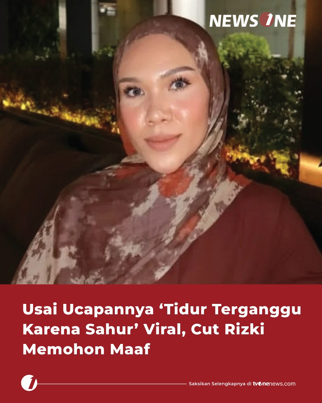 tvOneNews - Seorang beauty influencer, Cut Rizki, mendadak... | Facebook