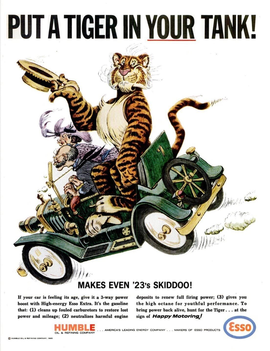 Vintage Esso poster advertising