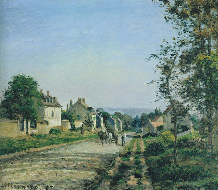 Camille Pissarro、LA GRAND'ROUTE, LOUVECI baircm-2.5_laircm-2.5